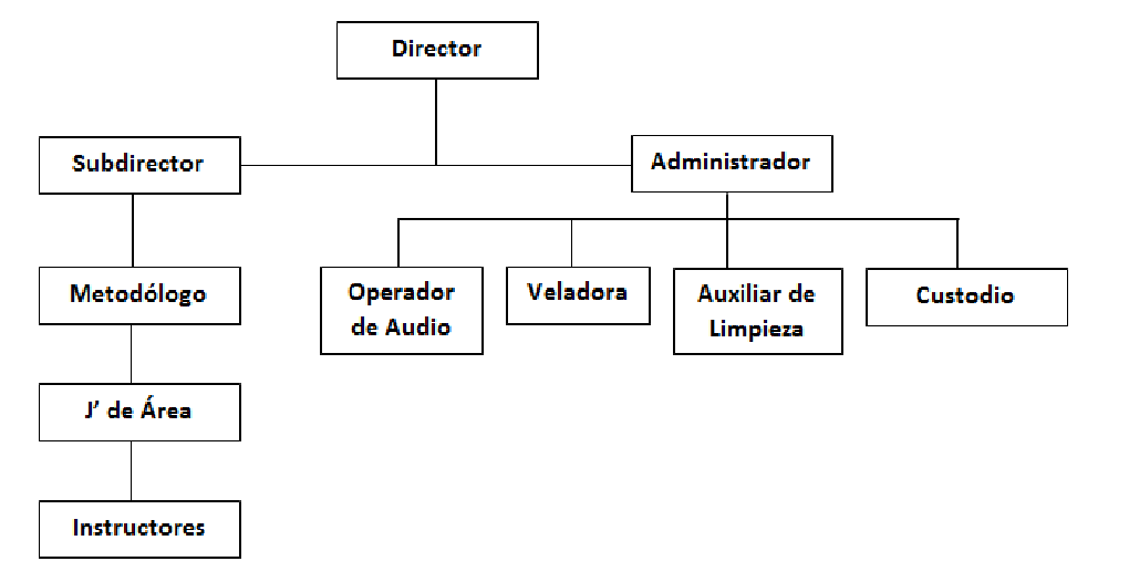 Estructura organizacional Casa de cultura